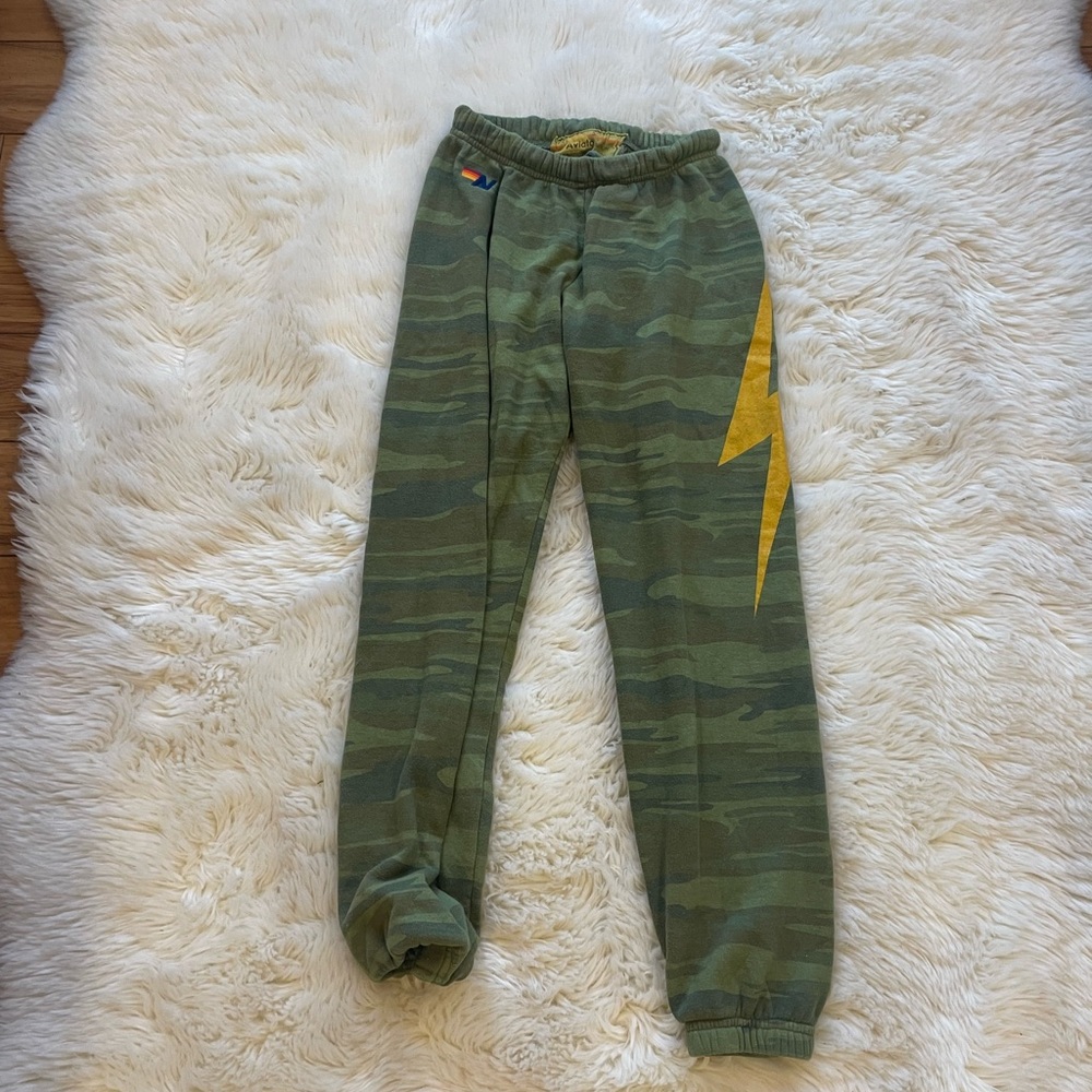 Aviator Nation Camo bolt sweatpants
